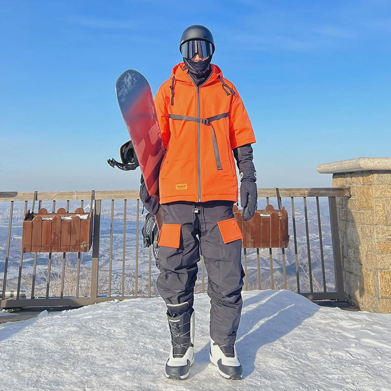 Orange skating suit